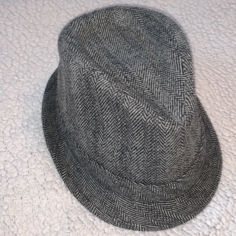 Chevron Pattern Wool Trilby/Fedora